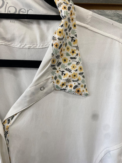 USED Piper By Smartpak Sunshirt XXL White