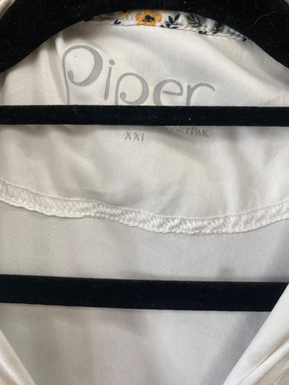 USED Piper By Smartpak Sunshirt XXL White