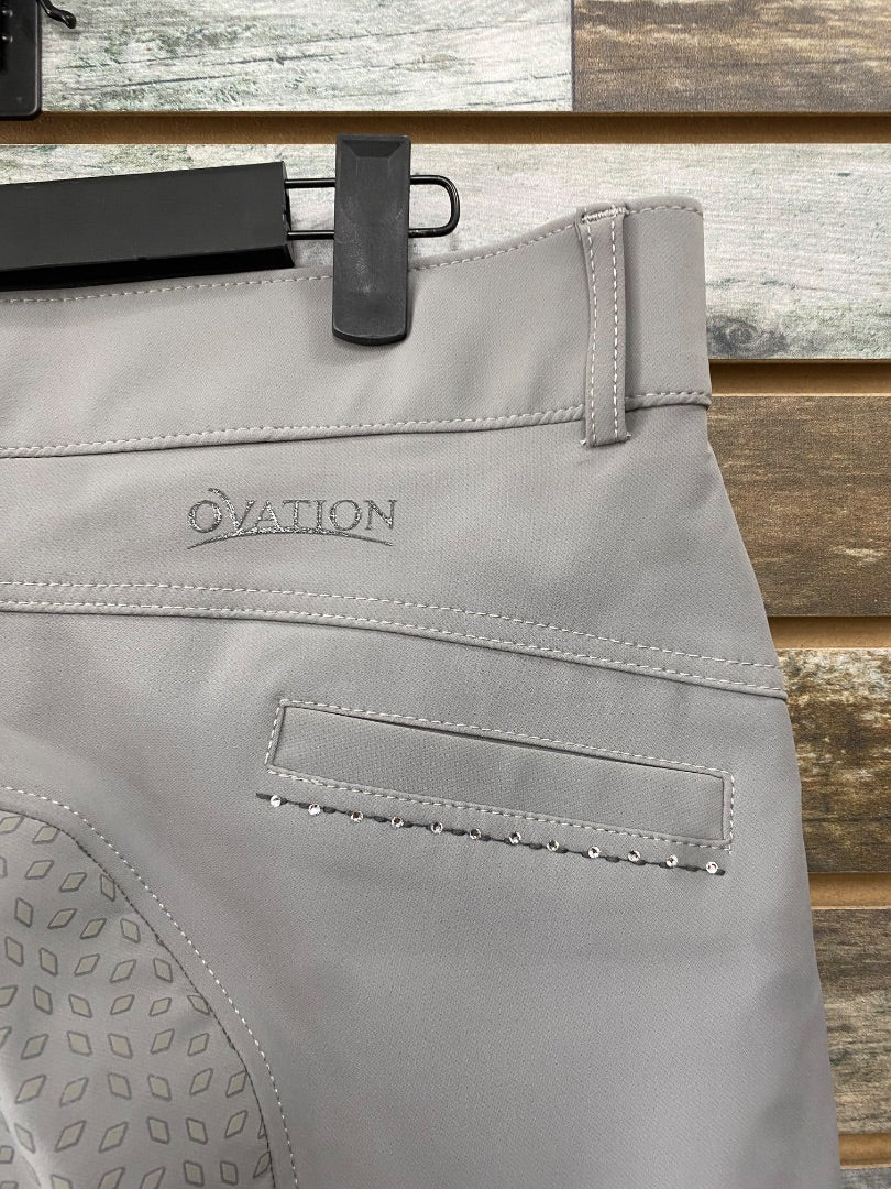 USED Ovation Elegance Ladies English Breech Fullseat 34R Grey