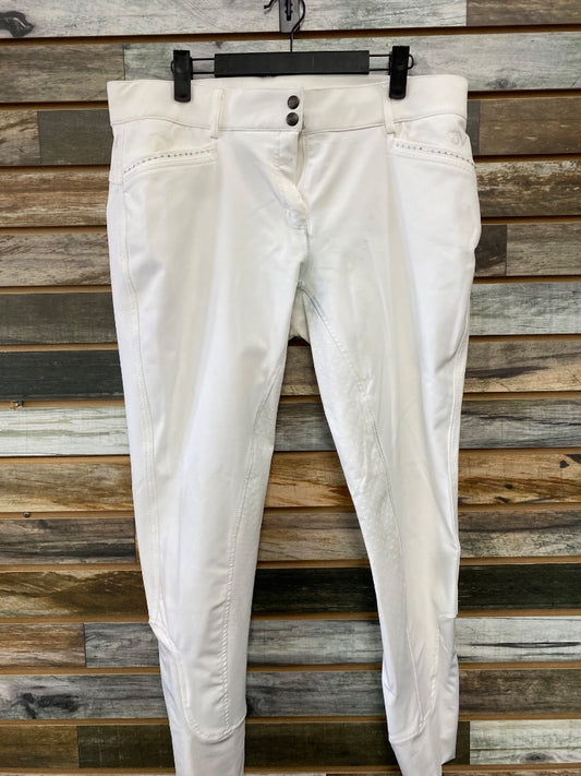 USED Ovation Elegance Ladies English Breech Fullseat 34R White