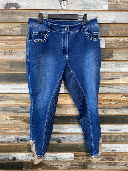 USED  Full Seat Breeches 34 Denim