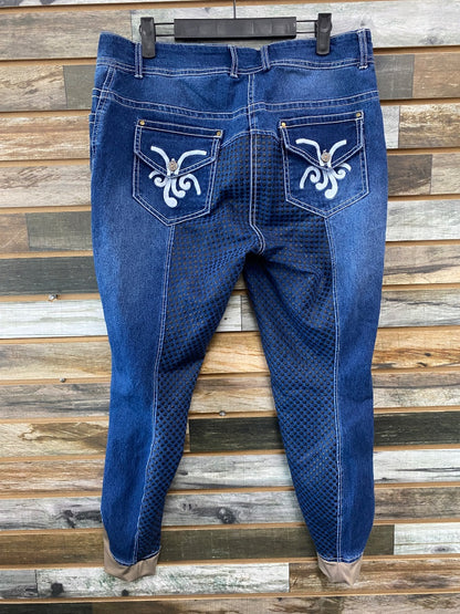 USED  Full Seat Breeches 34 Denim