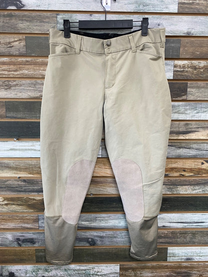USED Irideon Knee Patch Breeches 32 Tan