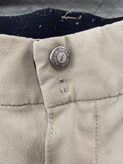 USED Irideon Knee Patch Breeches 32 Tan