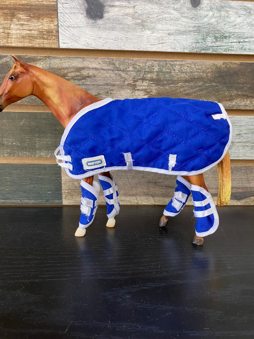 USED  Blue Breyer Blanket w/ Leg Wraps
