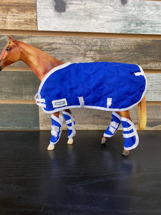 USED  Blue Breyer Blanket w/ Leg Wraps