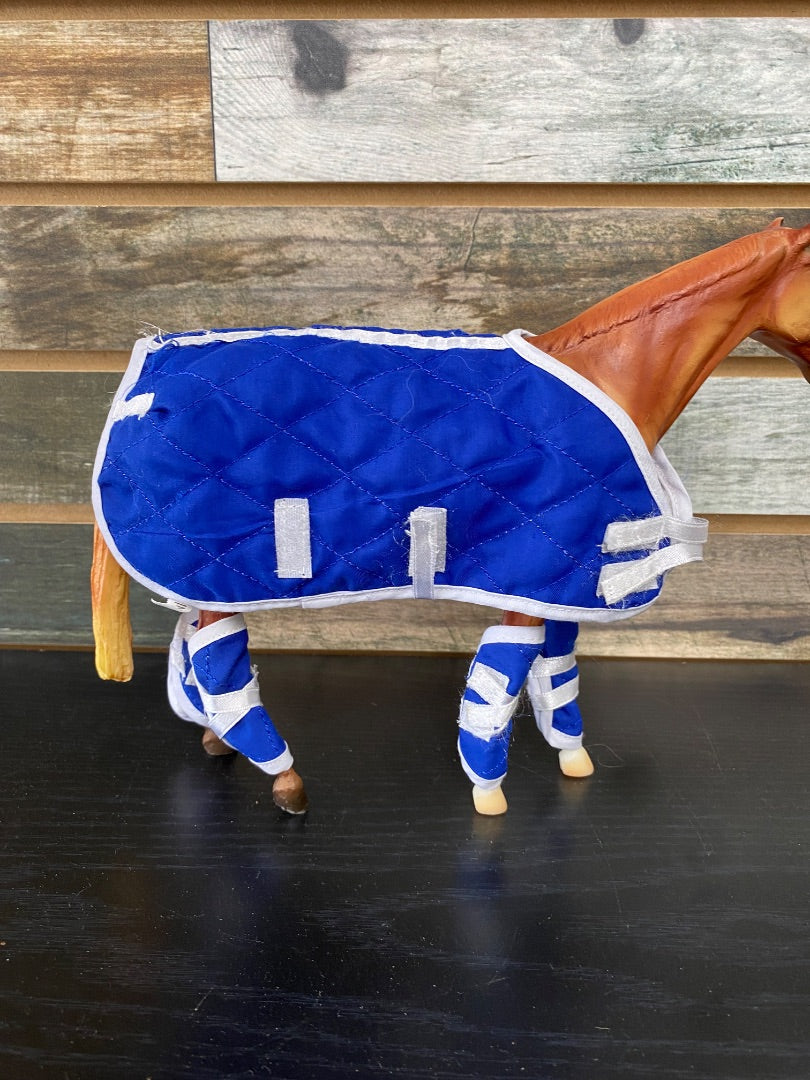 USED  Blue Breyer Blanket w/ Leg Wraps