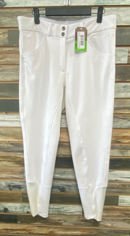 USED Piper By Smartpak Full Seat Breeches 36R White