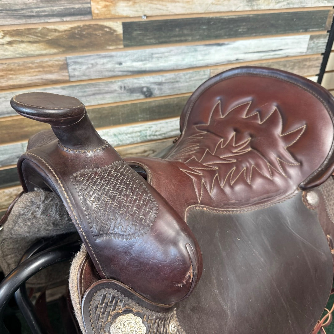 USED Tucker Trail Western Saddle 16.5" Dark Oil