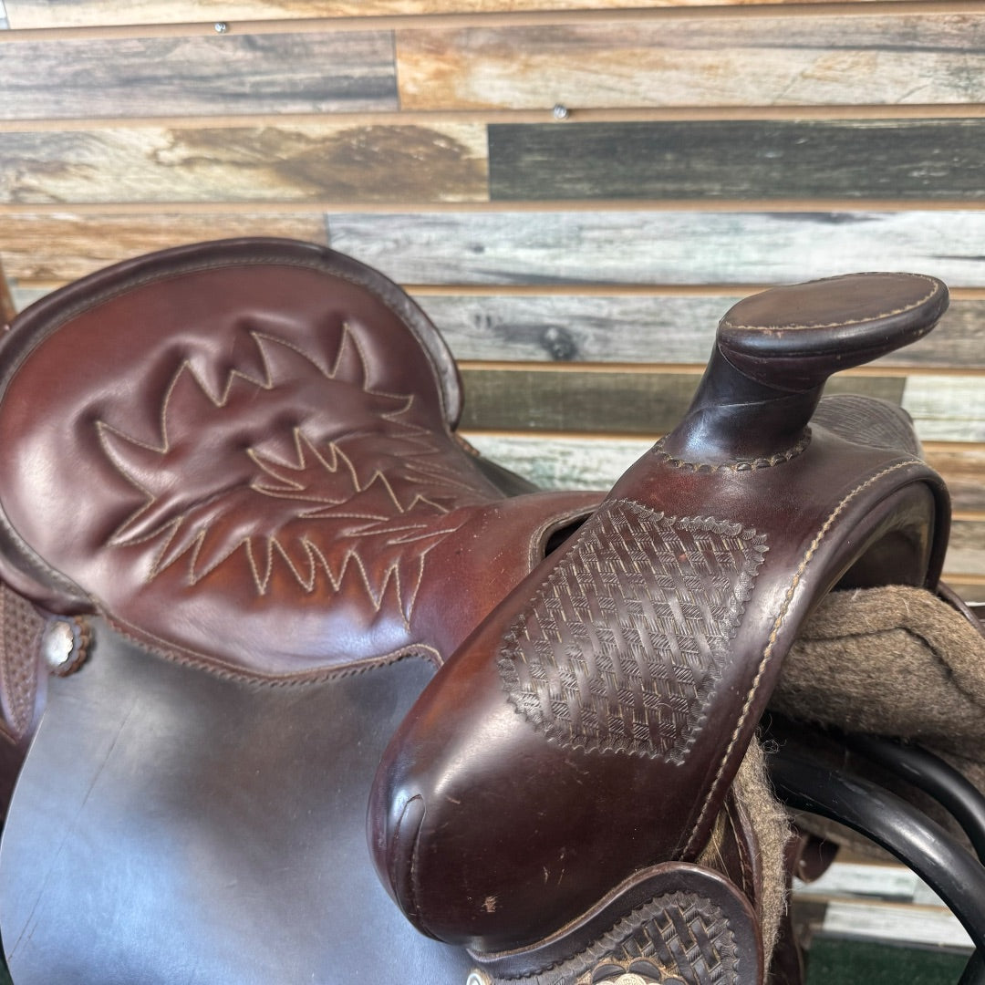 USED Tucker Trail Western Saddle 16.5" Dark Oil