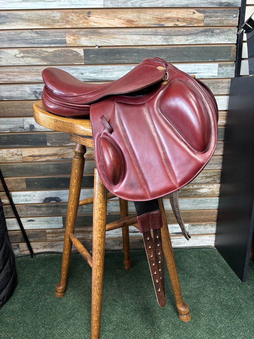 USED Kentaur 'Eventer' Cross-Country Saddle 16.5" Mahogany