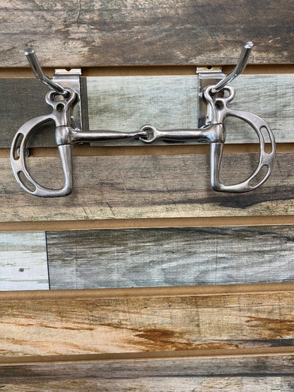 USED Golden Horseshoe Equestrian Uxeter Kimberwick Snaffle 5” Silver