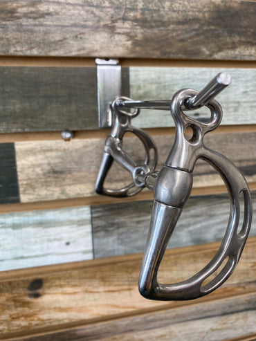 USED Golden Horseshoe Equestrian Uxeter Kimberwick Snaffle 5” Silver
