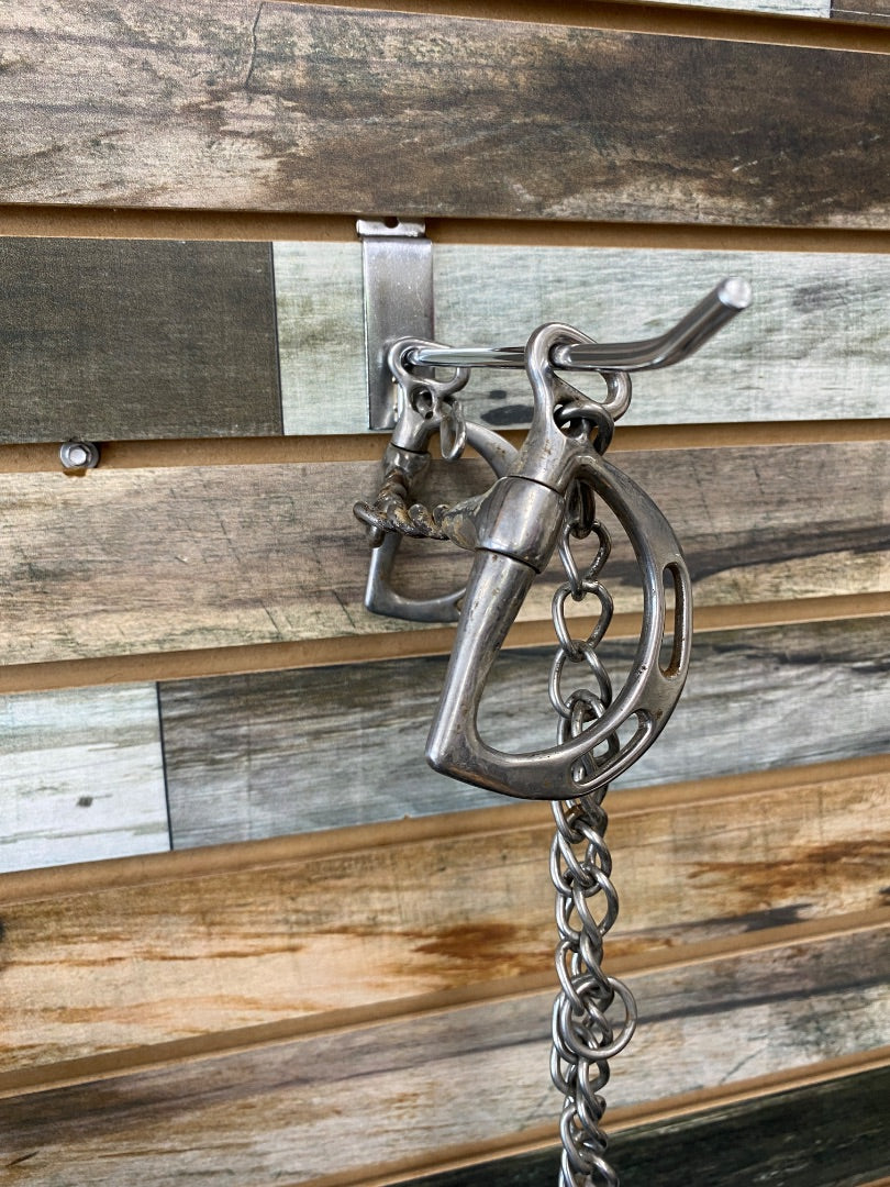 USED Golden Horseshoe Equestrian Uxeter Kimberwick Snaffle 5” Silver