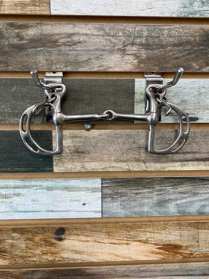 USED Golden Horseshoe Equestrian Uxeter Kimberwick Snaffle 5” Silver