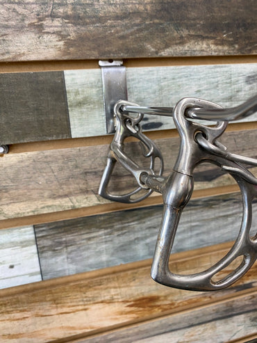 USED Golden Horseshoe Equestrian Uxeter Kimberwick Snaffle 5” Silver