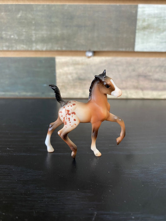 USED Breyer Light Bay Appaloosa Stablemate Foal | #720599 (Possibly #710724 or #5921)
