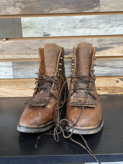 USED Ariat Leather Paddock Boots 7 1/2 Dark Brown