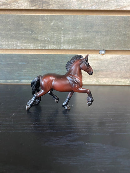 USED  Breyer Stablemates Dark Bay Friesan Model #5412