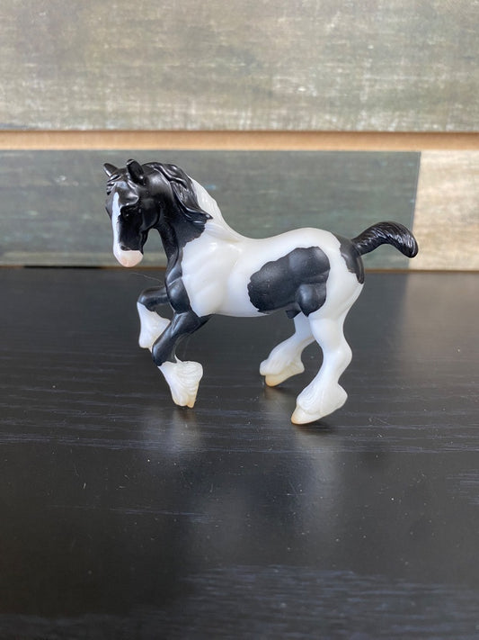 USED Breyer Black Pinto Clydesdale Stablemate | #5412
