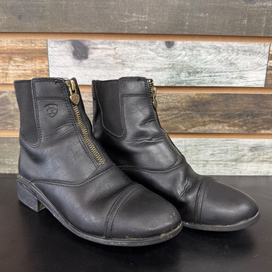 USED Ariat Youth Paddock Boots 2 Black