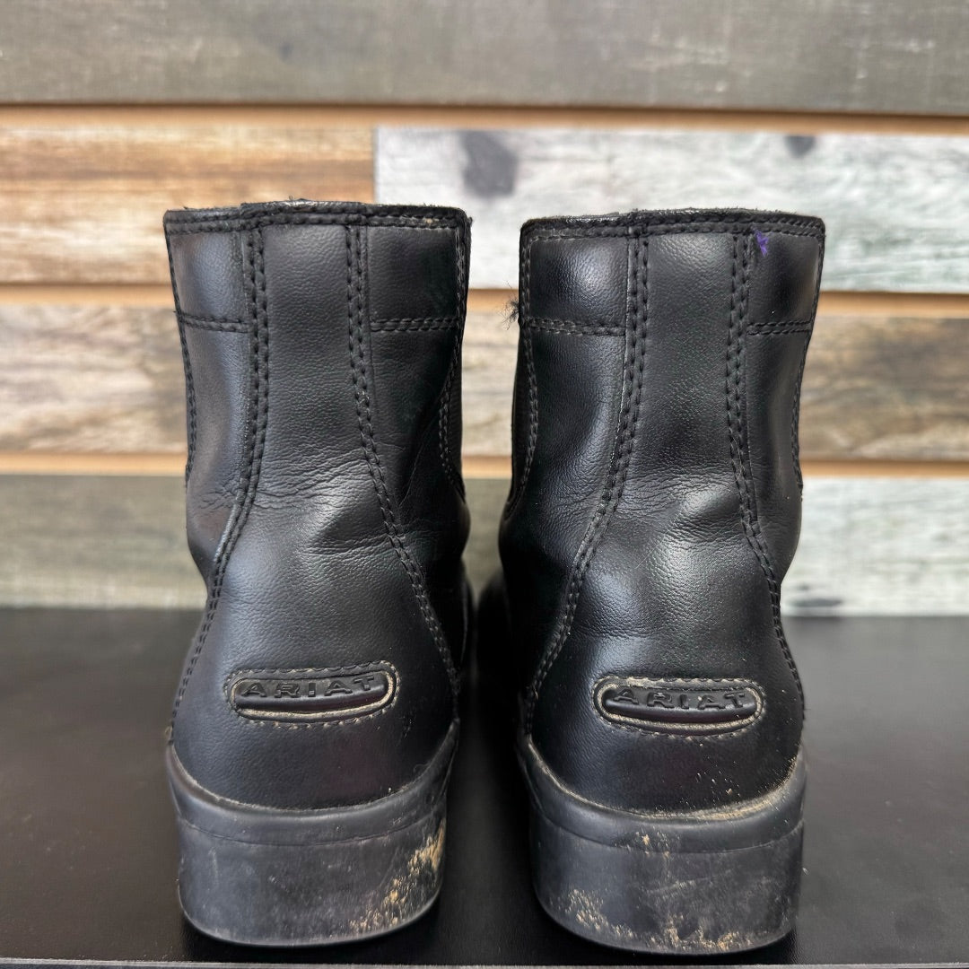 USED Ariat Youth Paddock Boots 2 Black