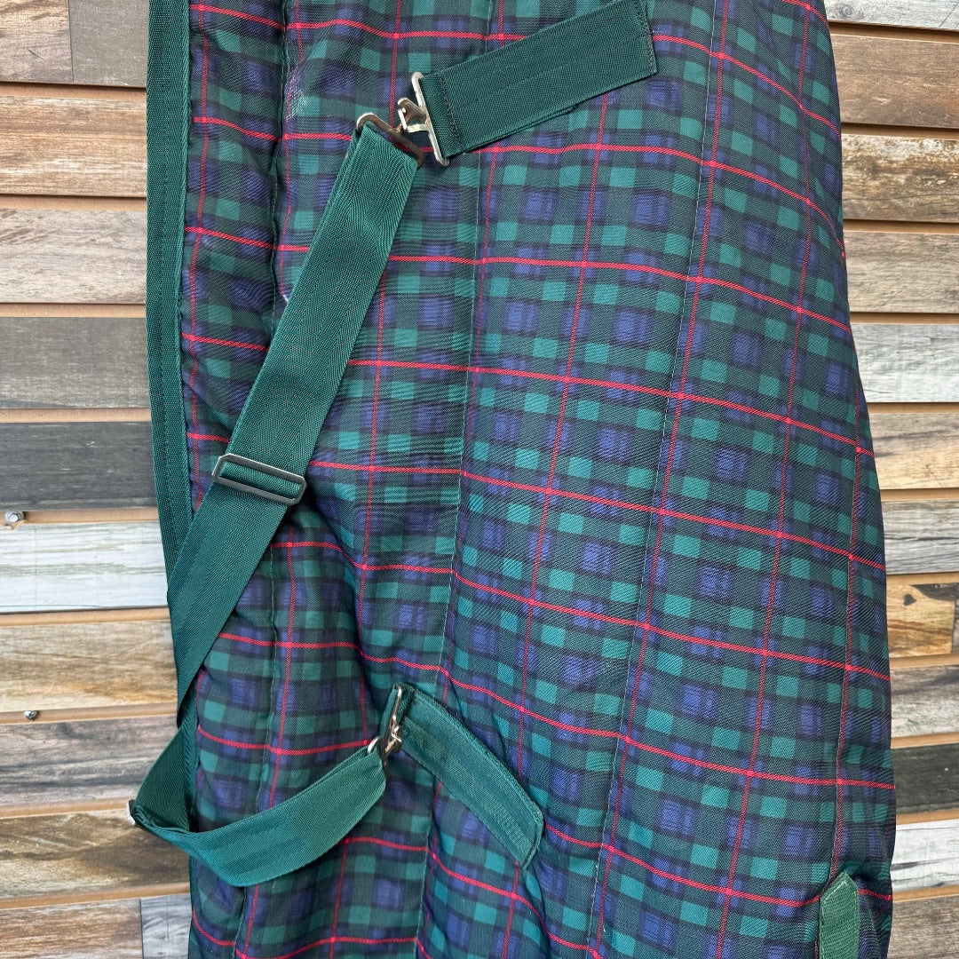 USED Stateline Stable Blanket 54" Green/Red/Blue Plaid