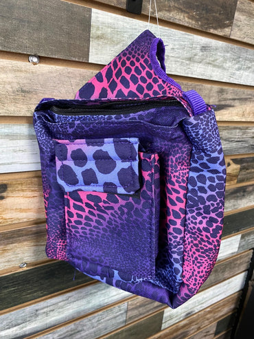 USED  Pink and Purple Horn Bag