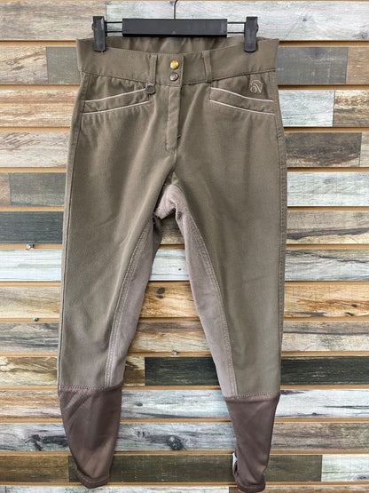 USED Ovation Full Seat Breeches 28R Grey