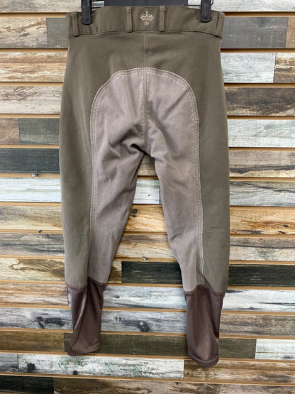 USED Ovation Full Seat Breeches 28R Grey