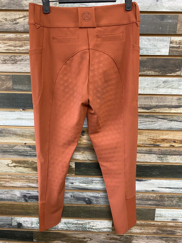 USED Free Ride Equestrian Full Seat Breeches 28 Rust