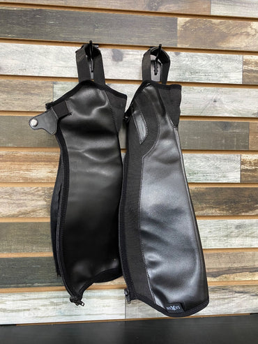 USED Saxon Ladies Half Chaps Medium Black