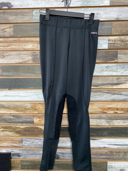 USED Kerrits Ladies Tights Kneepatch Small Black