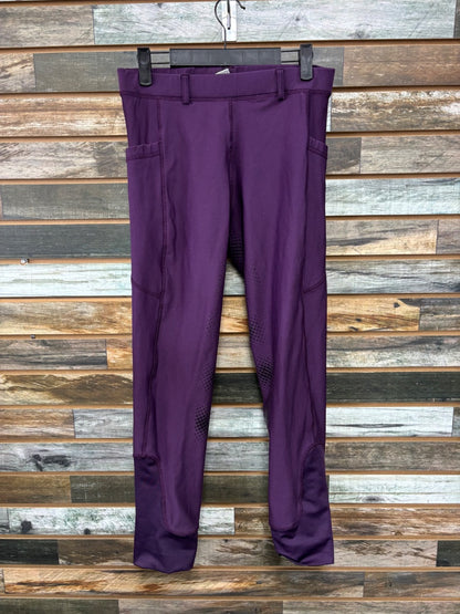 USED Ovation Fullseat Silicone Riding Tights Medium Purple