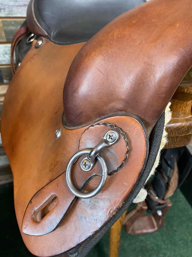 USED Grest Ridge Saddlery Trail Saddle 16.5 Medium Oil/Black