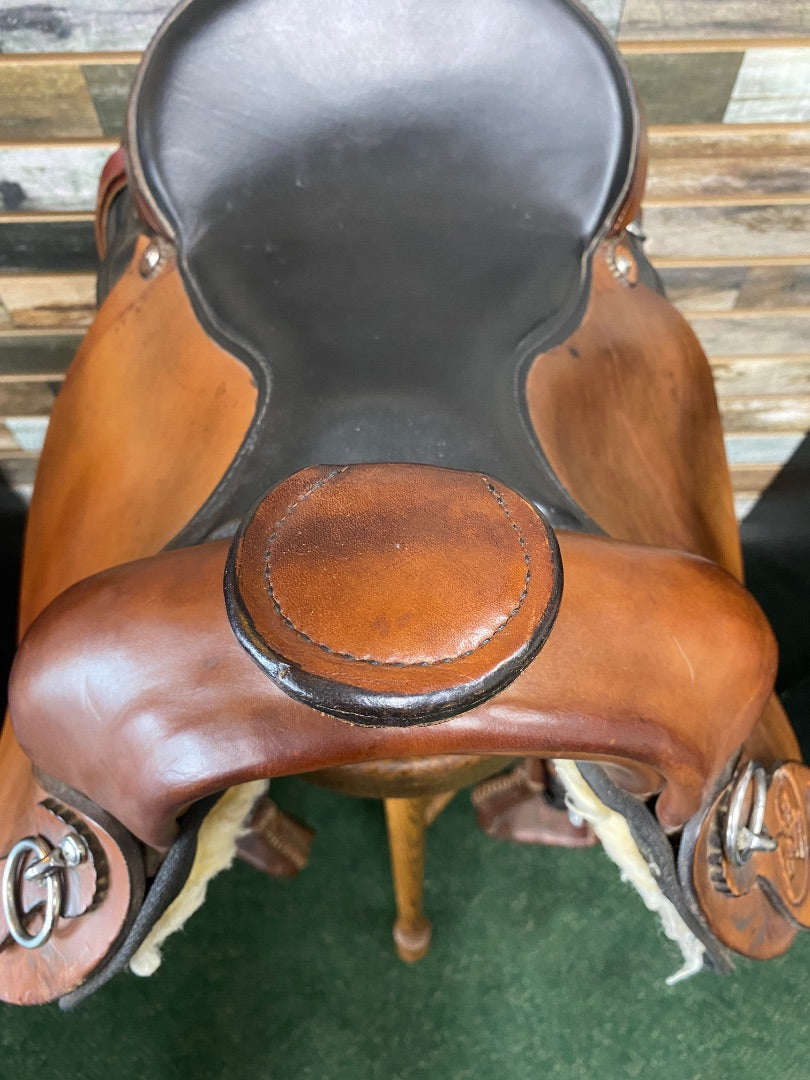 USED Grest Ridge Saddlery Trail Saddle 16.5 Medium Oil/Black