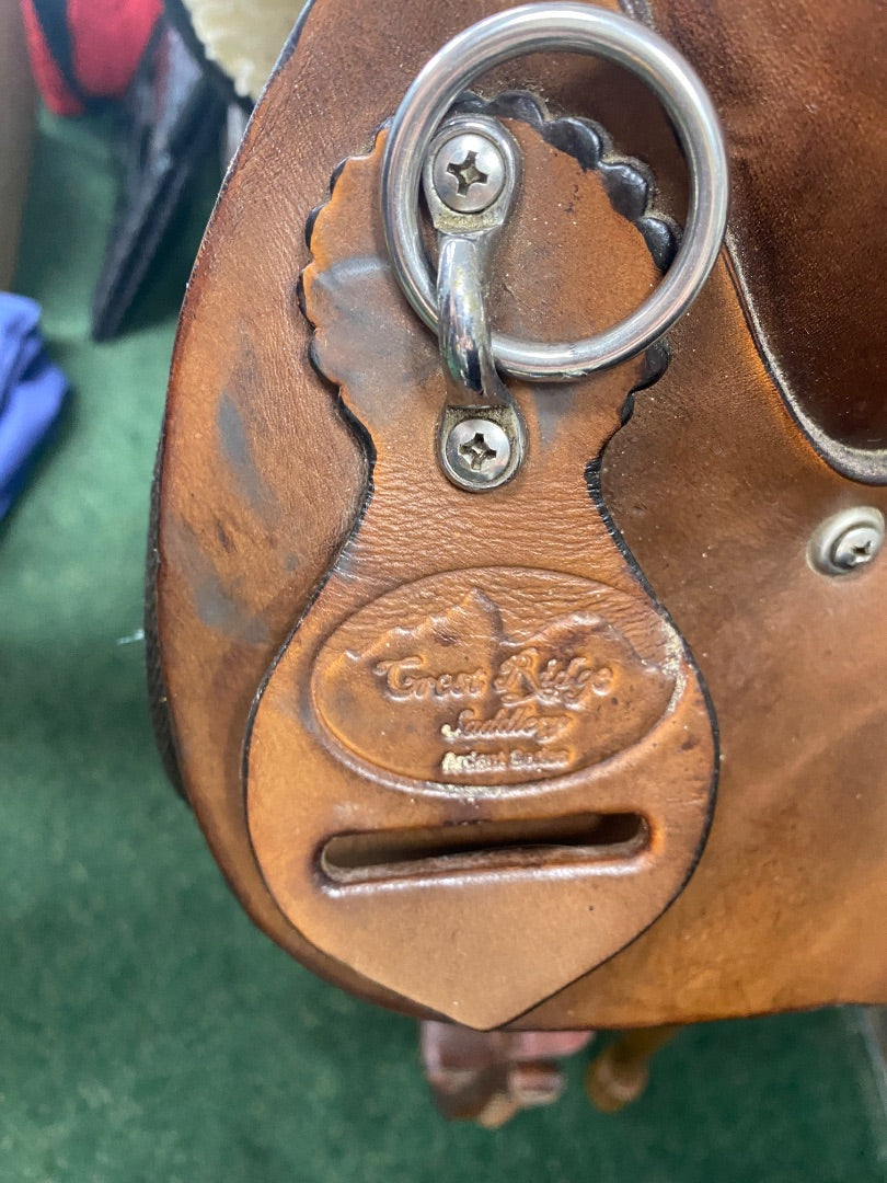 USED Grest Ridge Saddlery Trail Saddle 16.5 Medium Oil/Black