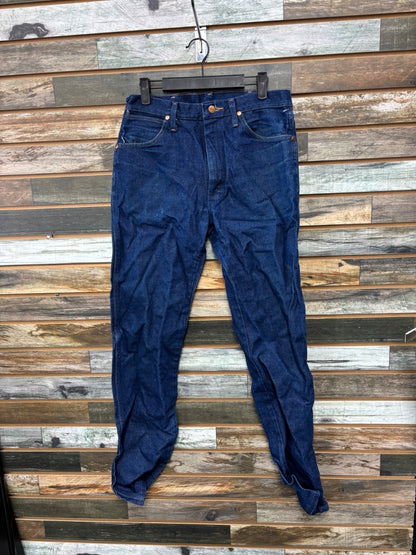 USED Wrangler Straight Leg Demin 30x34 Dark Blue