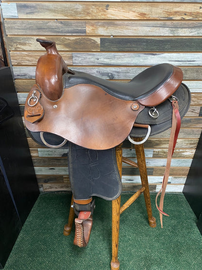 USED Grest Ridge Saddlery Trail Saddle 16.5 Medium Oil/Black