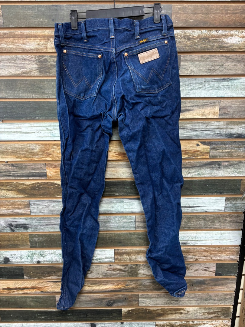 USED Wrangler Straight Leg Demin 30x34 Dark Blue