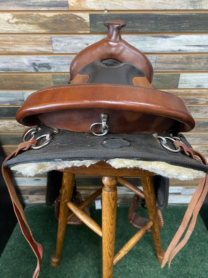 USED Grest Ridge Saddlery Trail Saddle 16.5 Medium Oil/Black