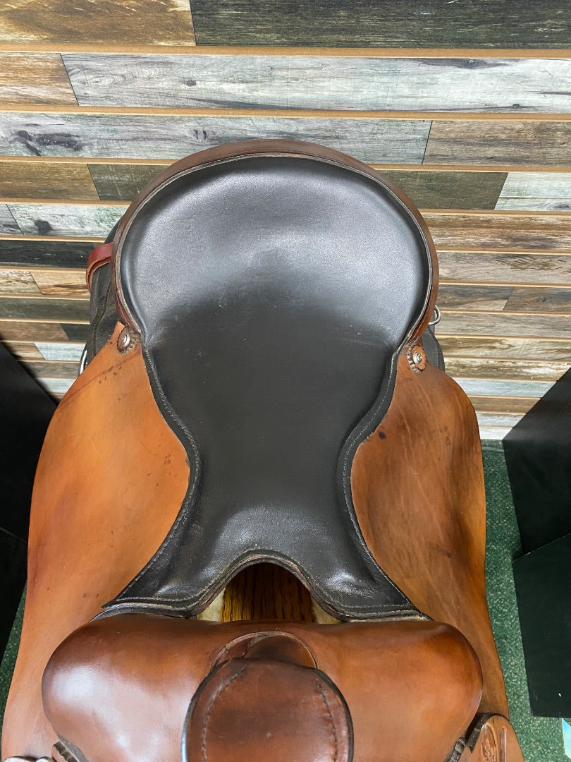 USED Grest Ridge Saddlery Trail Saddle 16.5 Medium Oil/Black