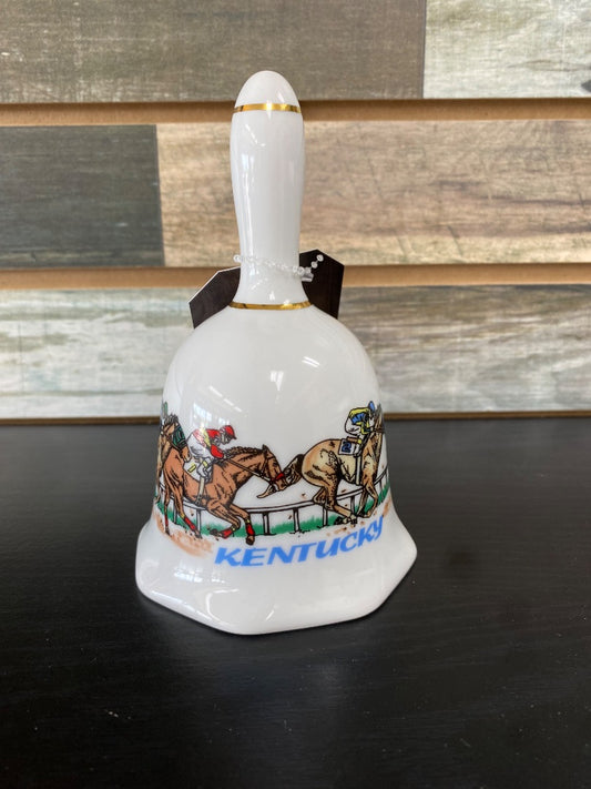 USED  Kentucky Horse Racing Bell  White