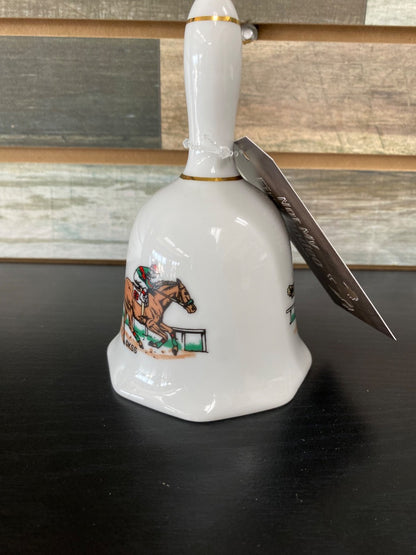 USED  Kentucky Horse Racing Bell  White