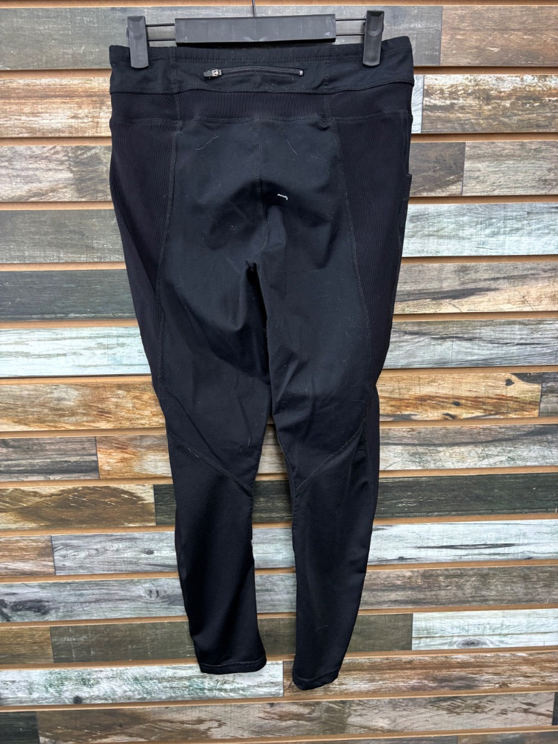 USED Irideon Pull On Kneepatch Riding Tights Medium Black