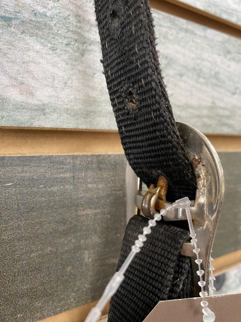USED Golden Horseshoe Equestrian Cribbing Collar Horse Black/Silver