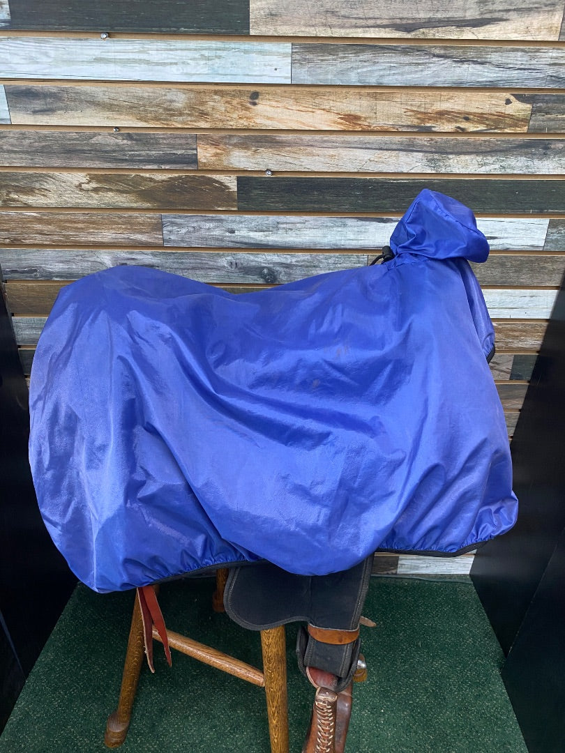 USED  Western Saddle Cover  Blue