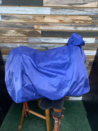 USED  Western Saddle Cover  Blue