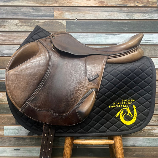 USED Ovation Lugano Monoflap Eventing Saddle 18 Medium Oil