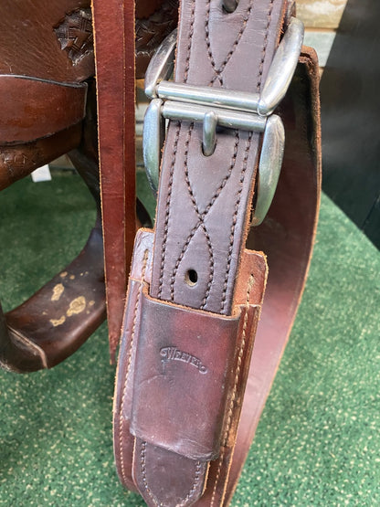 USED Riders Choice Western Trail Saddle 15" Dark Oil